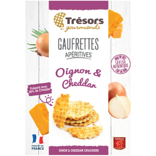Gaufrettes Apéritives à l'Oignon & au Cheddar TRESORS GOURMANDS