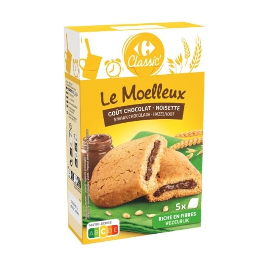 Biscuits chocolat noisettes CARREFOUR CLASSIC'