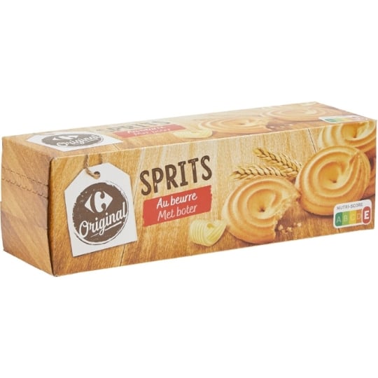 biscuits sablés au beurre Sprits au beurre CARREFOUR ORIGINAL