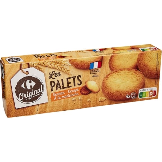 Biscuits palets à la madeleine CARREFOUR ORIGINAL