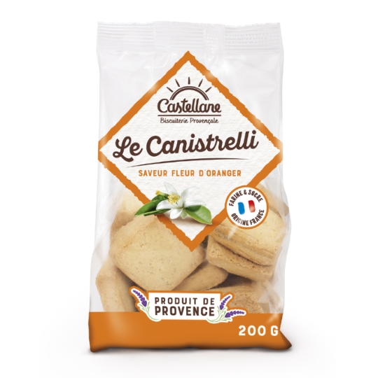 Biscuits le Canistrelli Saveur Fleur d'Oranger BISCUITERIE CASTELLANE