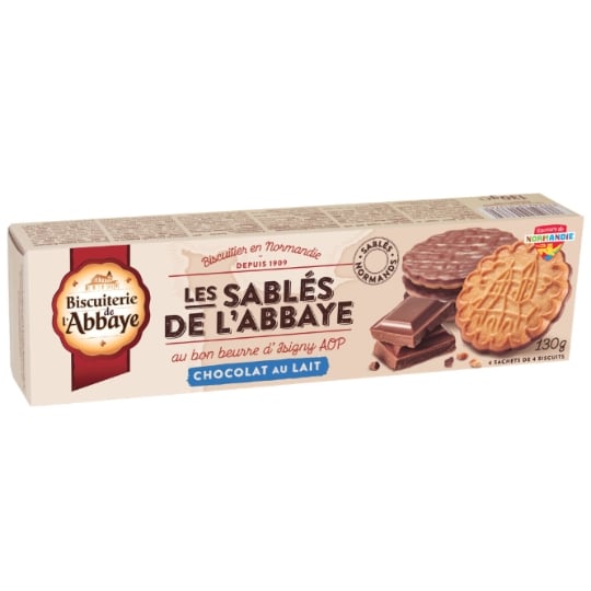 Biscuit sablé chocolat au lait BISCUITERIE DE L'ABBAYE