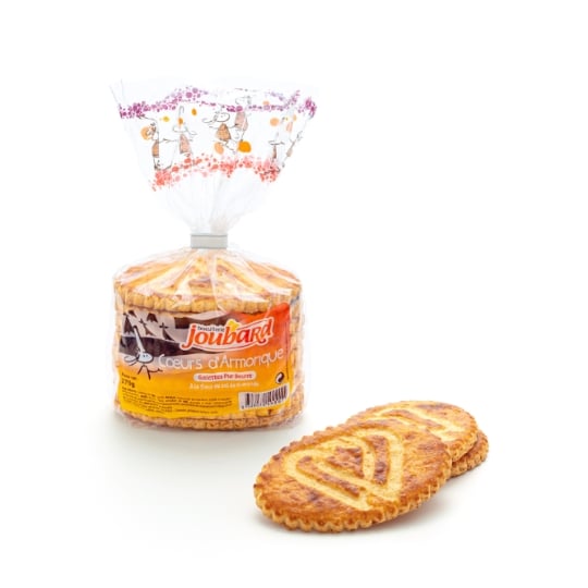Biscuit salé  cœur d'Armorique à la fleur de sel   BISCUITERIE JOUBARD
