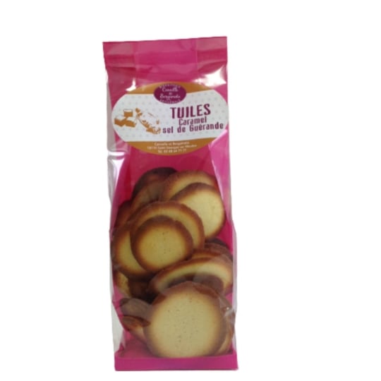 Biscuits tuiles caramel/sel BISCUITS. CANNELLE & BERGAMOTE