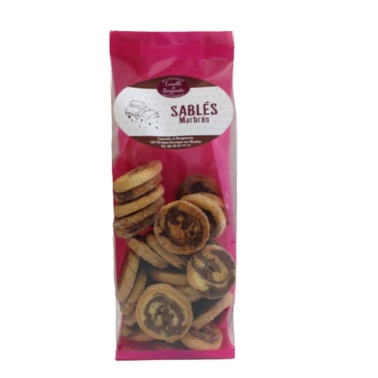 Biscuits sablés marbrés BISCUITS. CANNELLE & BERGAMOTE