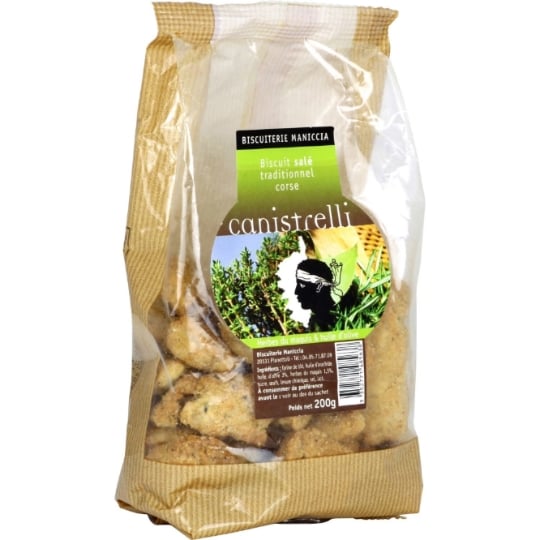 Biscuits Canistrelli herbes/huile olive BISCUITSERIE MANICCIA