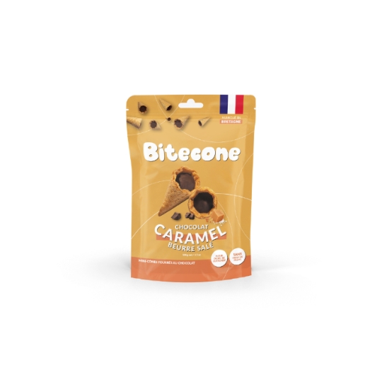 Mini Cônes Au Chocolat et Caramel Beurre Salé BITECONE