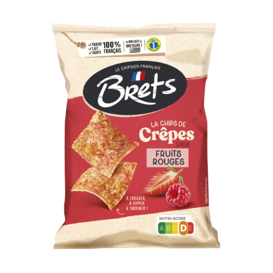 Chips De Crêpes Saveur Fruit Rouges BRETS