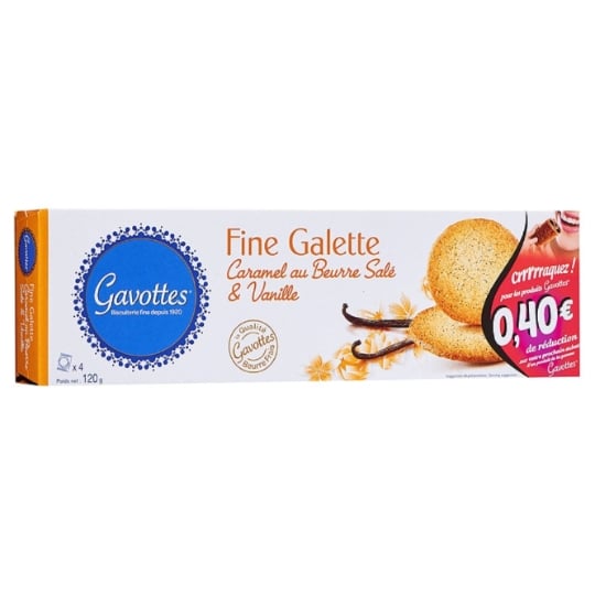 Biscuits caramel au beurre salé & vanil GAVOTTES