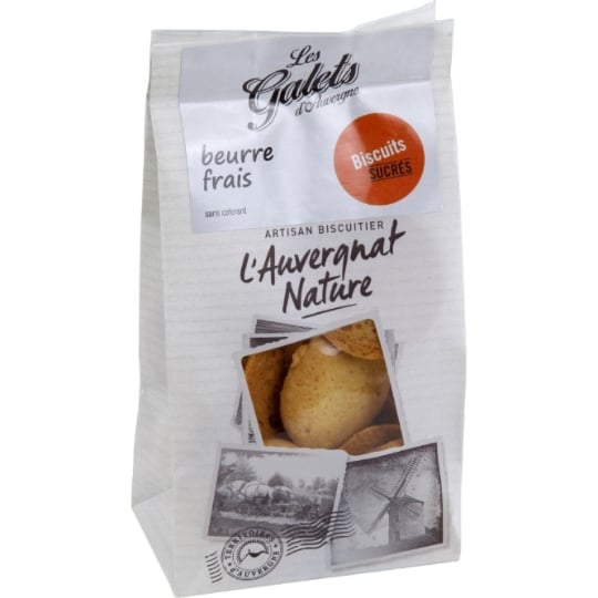 Biscuits Galets au beurre frais L'AUVERGNAT NATURE