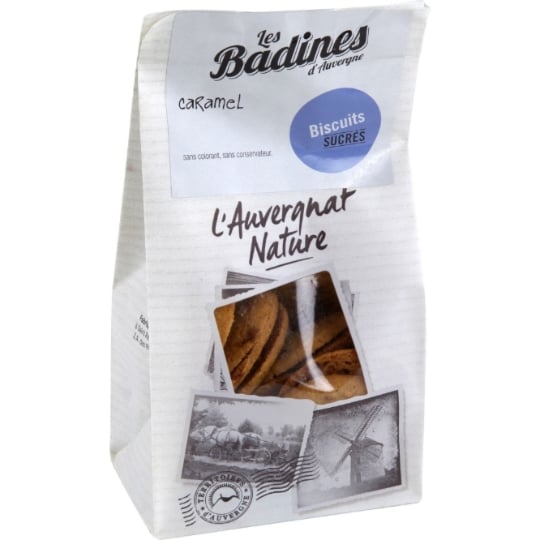 Biscuits Badines d'Auvergne caramel L'AUVERGNAT NATURE