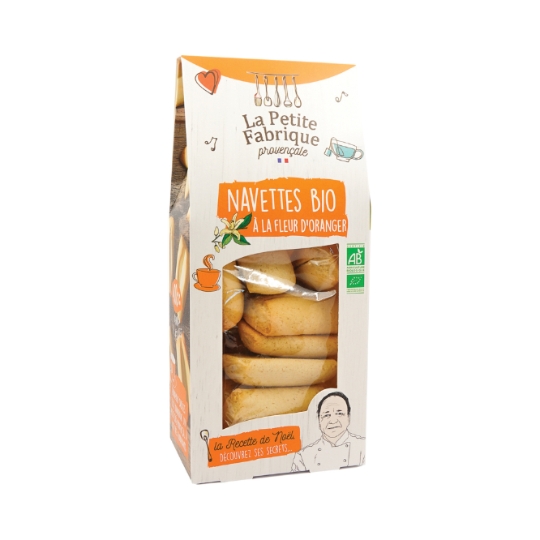 Biscuits navettes  à l'eau de fleur d'oranger Bio LA PETITE FABRIQUE PROVENCALE