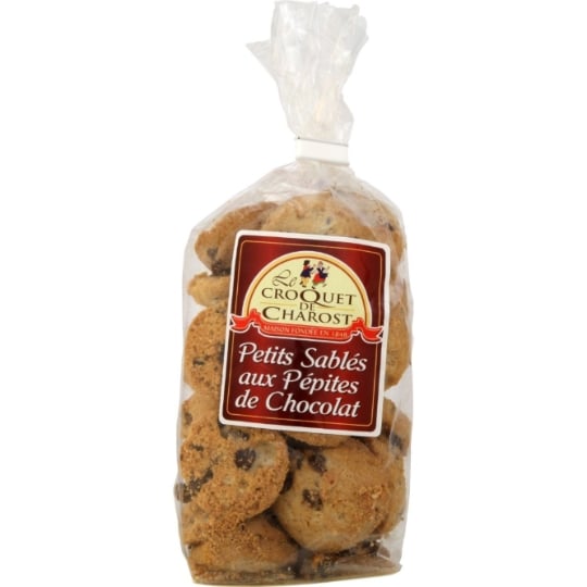 Biscuits sablés pépites chocolat LE CROQUET DE CHAROST