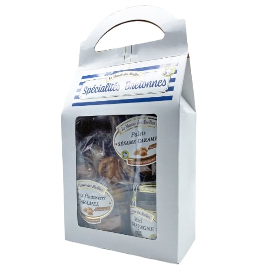 Coffret de Financiers Caramel, Miel et Palets Caramel LE MANOIR DES ABEILLES