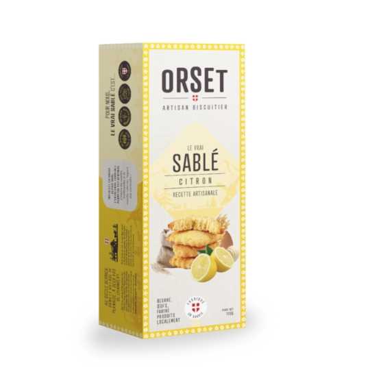 Biscuit Le Vrai Sablé Citron Recette Artisanale ORSET ARTISAN BISCUITIER