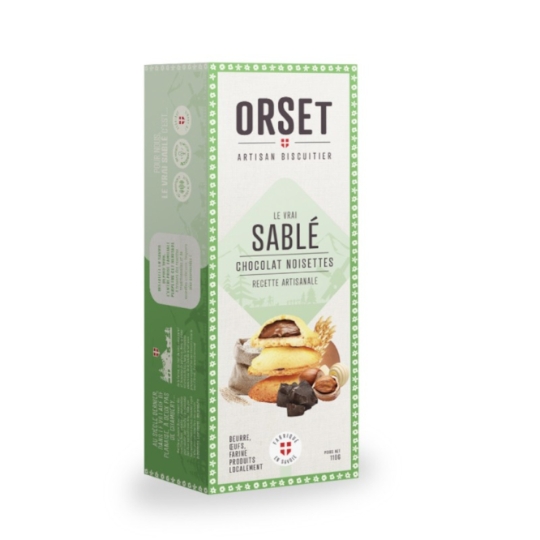 Biscuit Le Vrai Sablé Chocolat Noisettes Recette Artisanale ORSET ARTISAN BISCUITIER