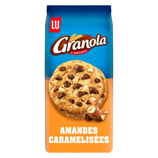 Cookies aux gros éclats chocolat et aux amandes caramélisées Granola LU
