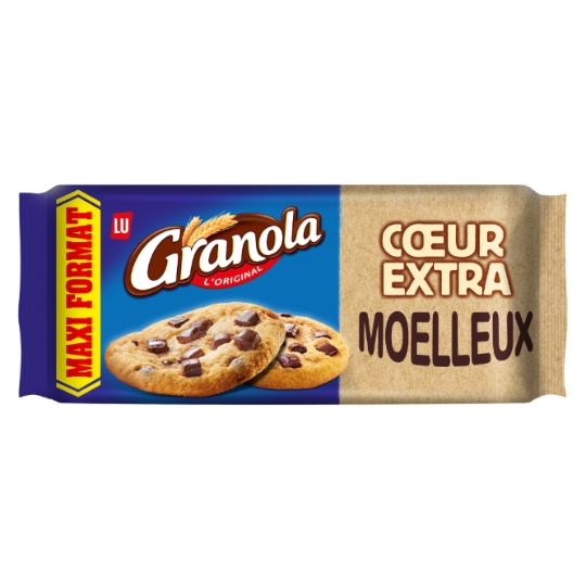 Cookies cœur extra moelleux aux pépites de chocolat Granola LU