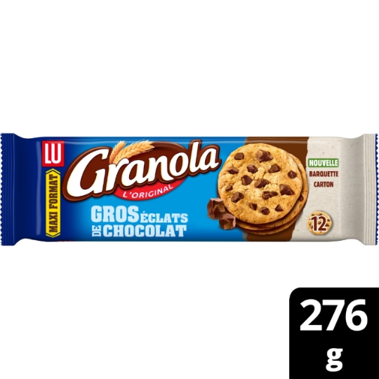 Cookies aux gros éclats de chocolat Granola LU