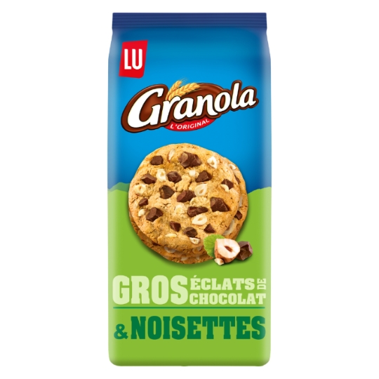 Cookies aux gros éclats chocolat & noisettes Granola LU