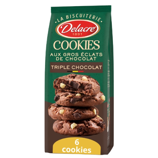 Cookies Triple Chocolat DELACRE COOKIES