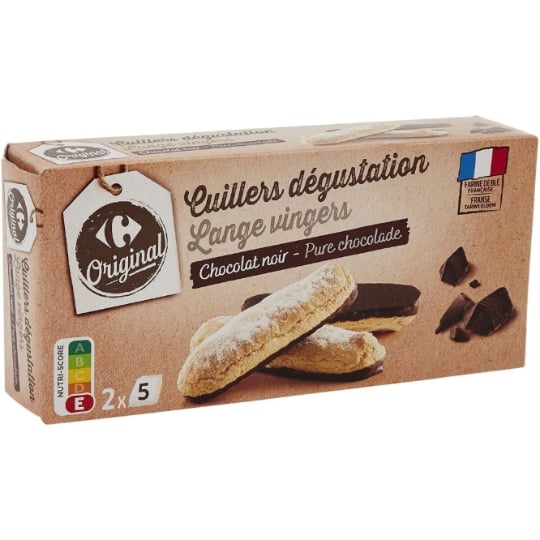 Biscuits Cuillers Chocolat Noir CARREFOUR ORIGINAL