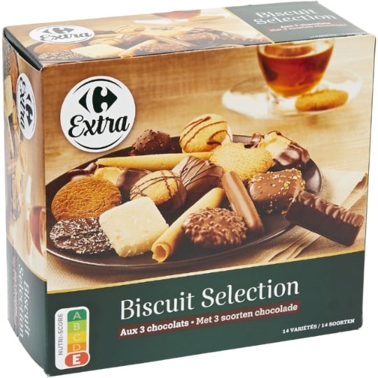 Assortiment de Biscuits Trois Chocolats CARREFOUR EXTRA