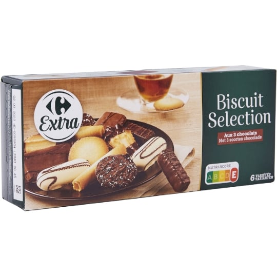 Assortiment de Biscuits aux Trois Chocolats CARREFOUR EXTRA