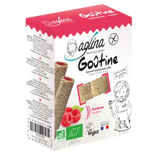 Goutine framboise biologique sans gluten AGLINA