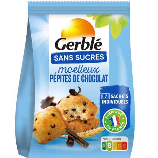 Moelleux Pépites Chocolat Sans Sucres GERBLE