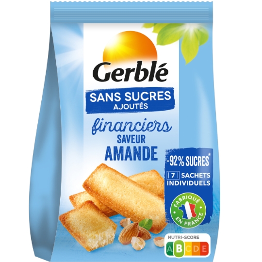 Gâteau Financier Amandes Sans Sucres Ajoutés GERBLE