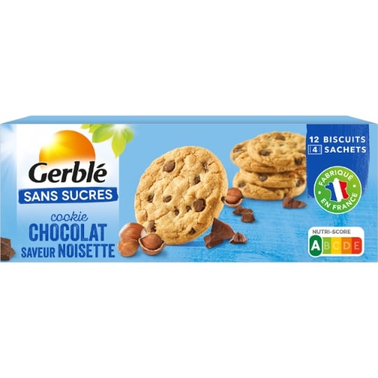 Cookie Chocolat Noisettes Sans Sucres GERBLE