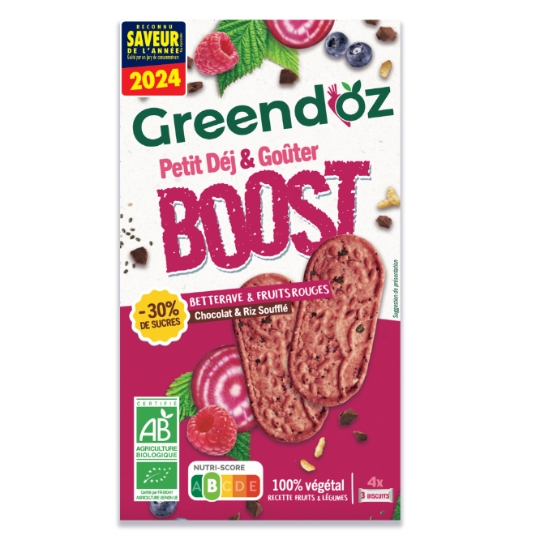 Biscuits petit déj et goûter betterave et fruits rouges GREENDOZ'