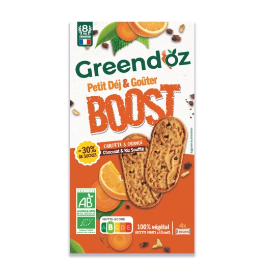 Biscuits petit déj et goûter carotte et orange GREENDOZ'