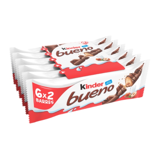 Barres Chocolatées Lait Noisette KINDER BUENO