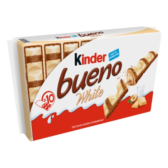 Barres Chocolatées Blanc Noisette KINDER BUENO