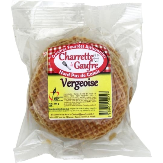 Biscuits gaufres Vergeoise