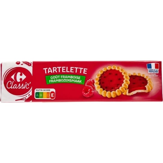 Biscuits Tarlettes Framboise CARREFOUR CLASSIC'