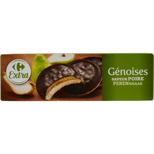 Génoises saveur poire CARREFOUR EXTRA