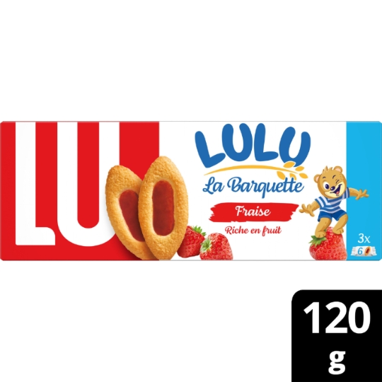 Biscuits à la fraise La Barquette Lulu LU