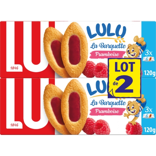 Biscuits à la framboise La Barquette Lulu LU