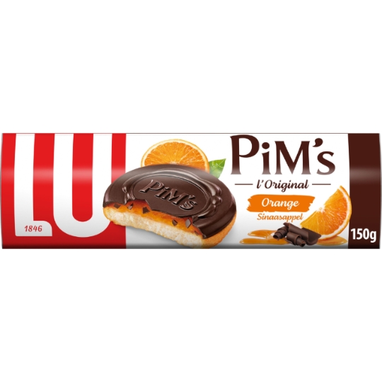 Biscuits génoises nappées à l'orange et au chocolat Pim's LU