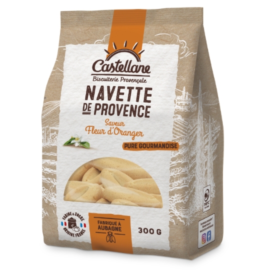 Biscuits navette à la fleur d'oranger BISCUITERIE CASTELLANE