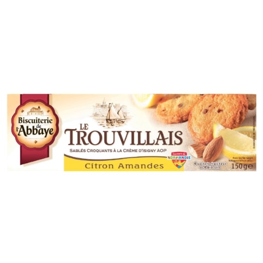 Biscuits sablés citron amandes BISCUITERIE DE L'ABBAYE