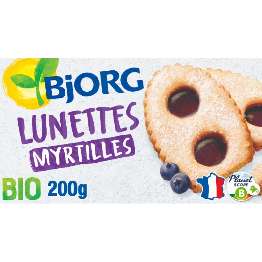 Biscuits bio Lunettes myrtille BJORG