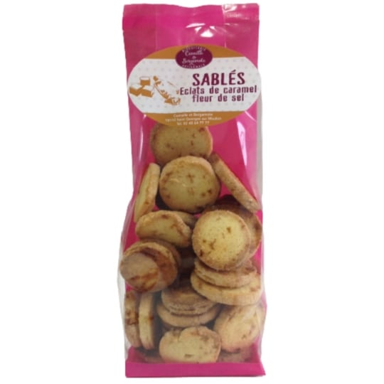 Biscuits éclats de caramel fleur de sel CANNELLE ET BERGAMOTE