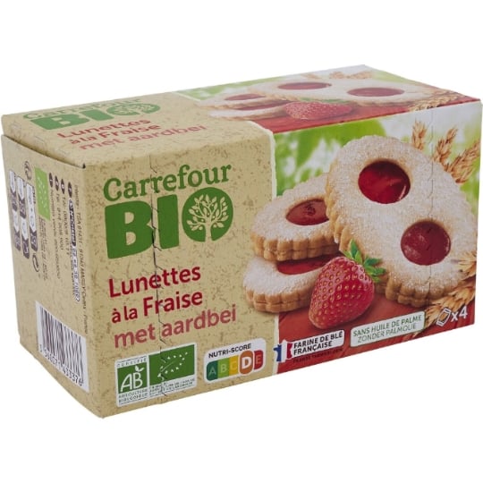 Lunettes  à la fraise Bio CARREFOUR BIO