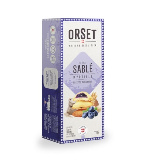 Biscuits  sablé myrtille  ORSET ARTISAN BISCUITIER