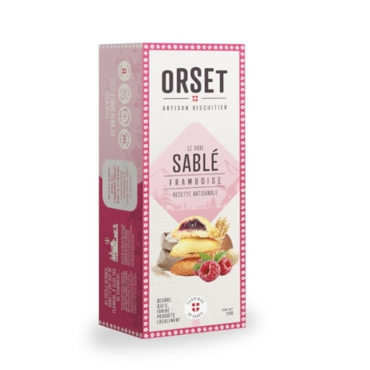 Biscuits sablé framboise ORSET ARTISAN BISCUITIER