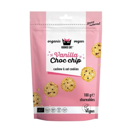 Kookie Cat - Mini Biscuits À La Vanille Et Au Chocolat 100 G